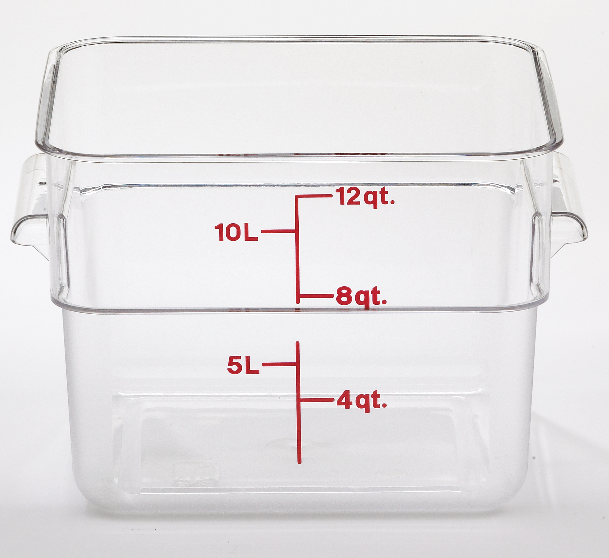 FOOD STORAGE CONTAINER 12 QT SQ CLEAR