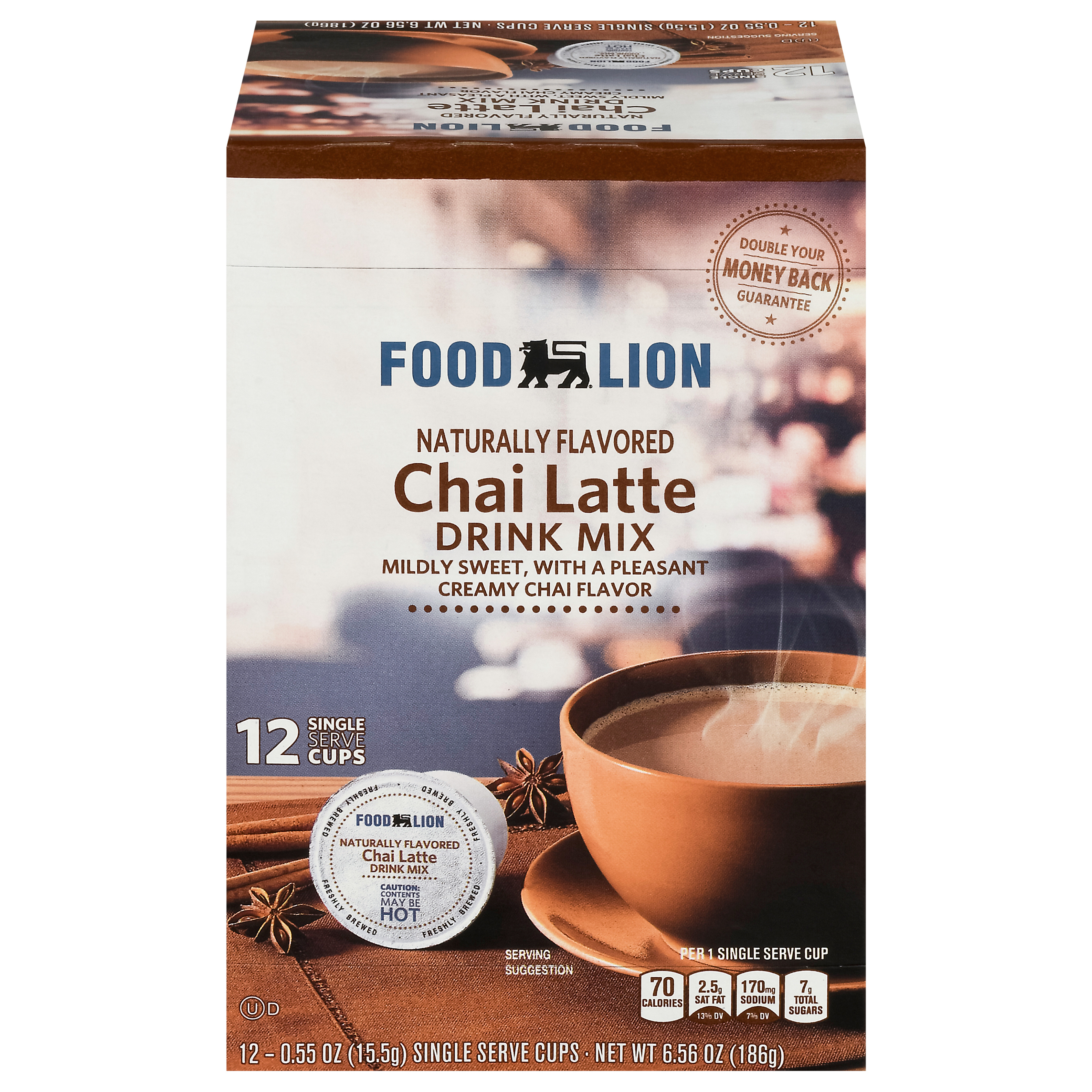 Chai latte clearance k cup calories