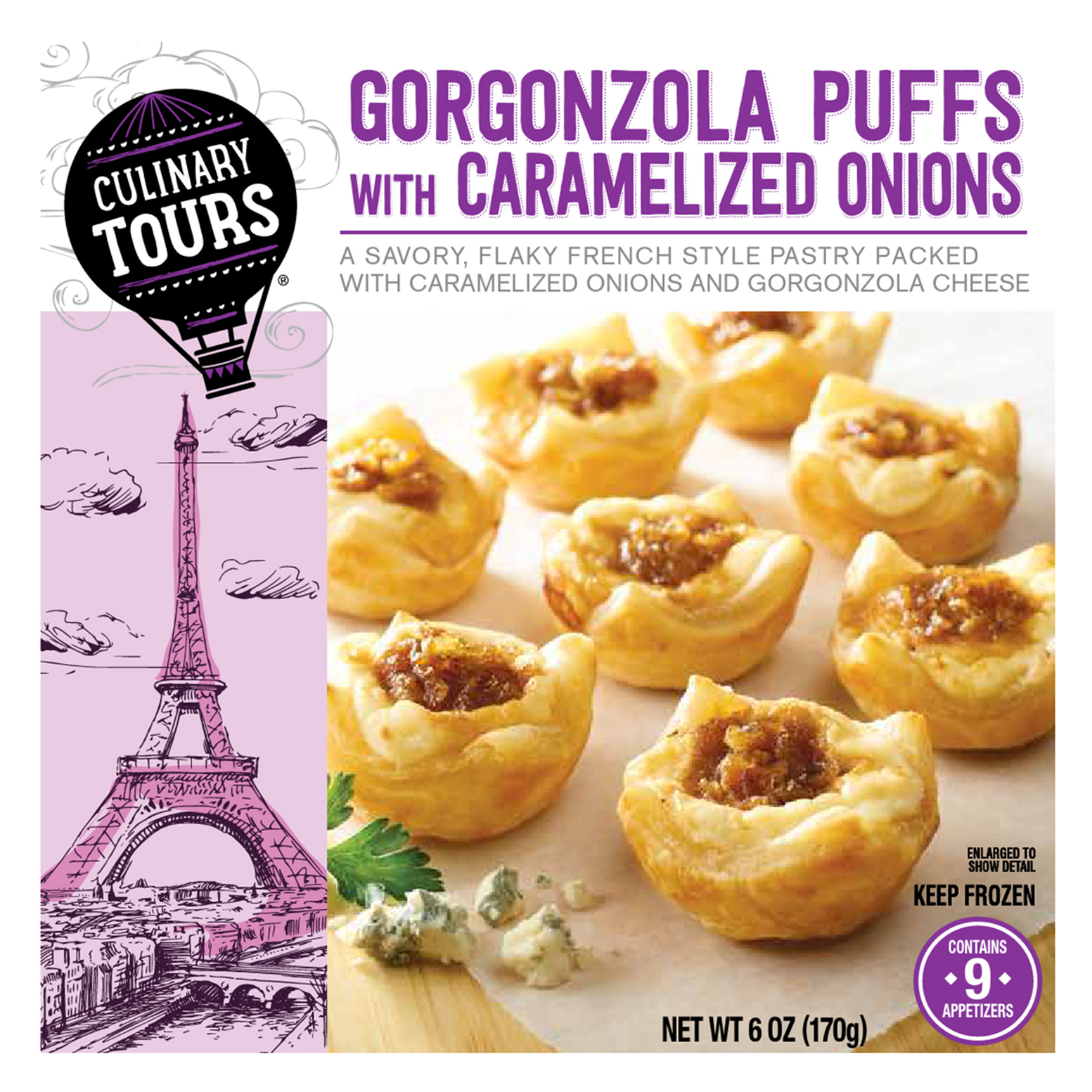 culinary tours gorgonzola puffs