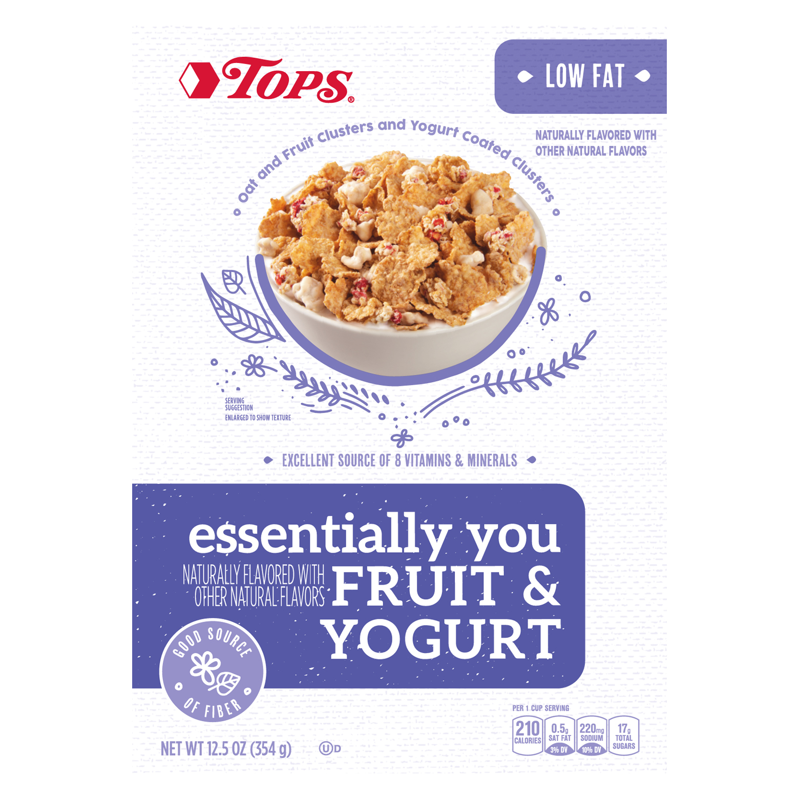 Tops Essentially You Fruit & Yogurt Cereal 12.5 oz
