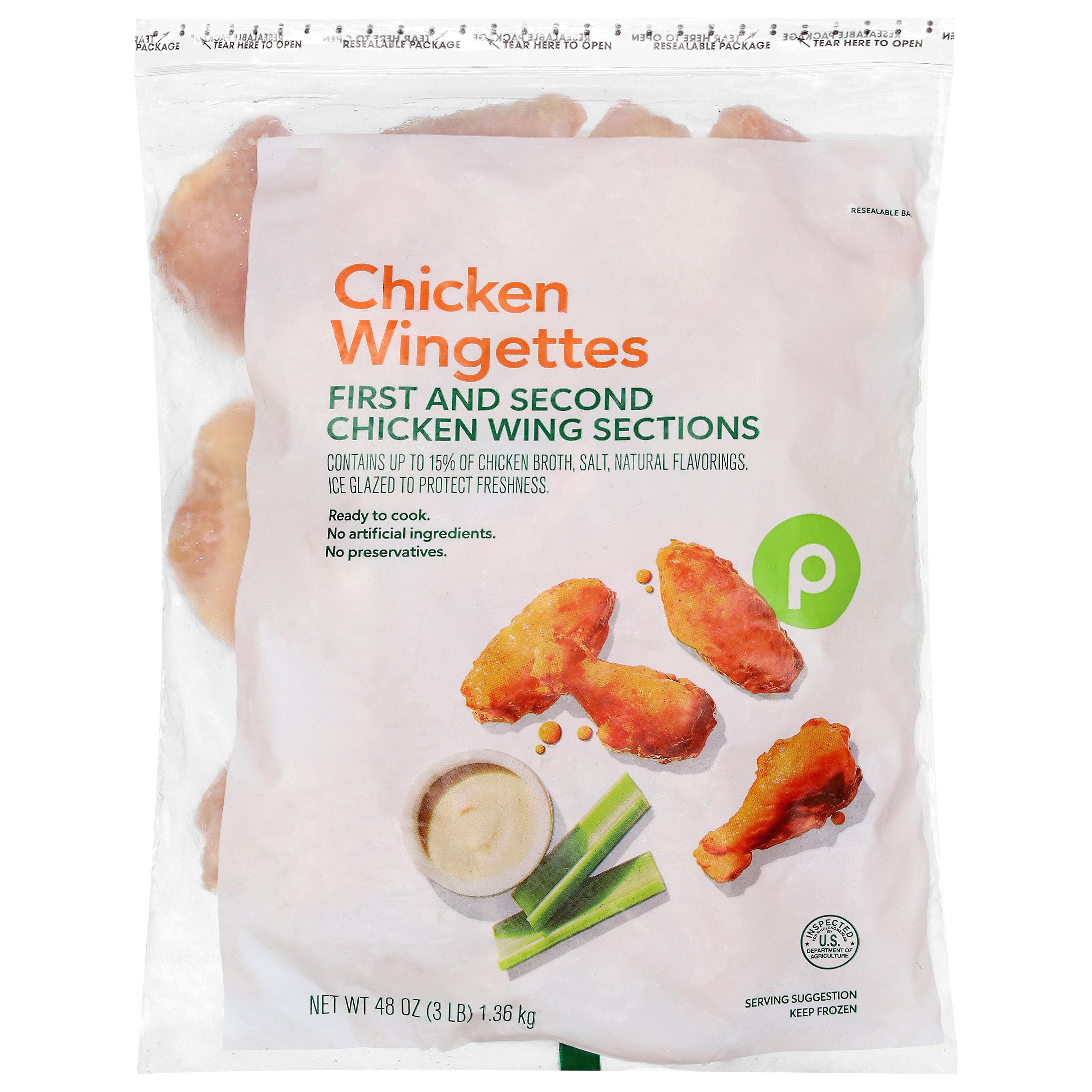Publix Chicken Wingettes 48 oz