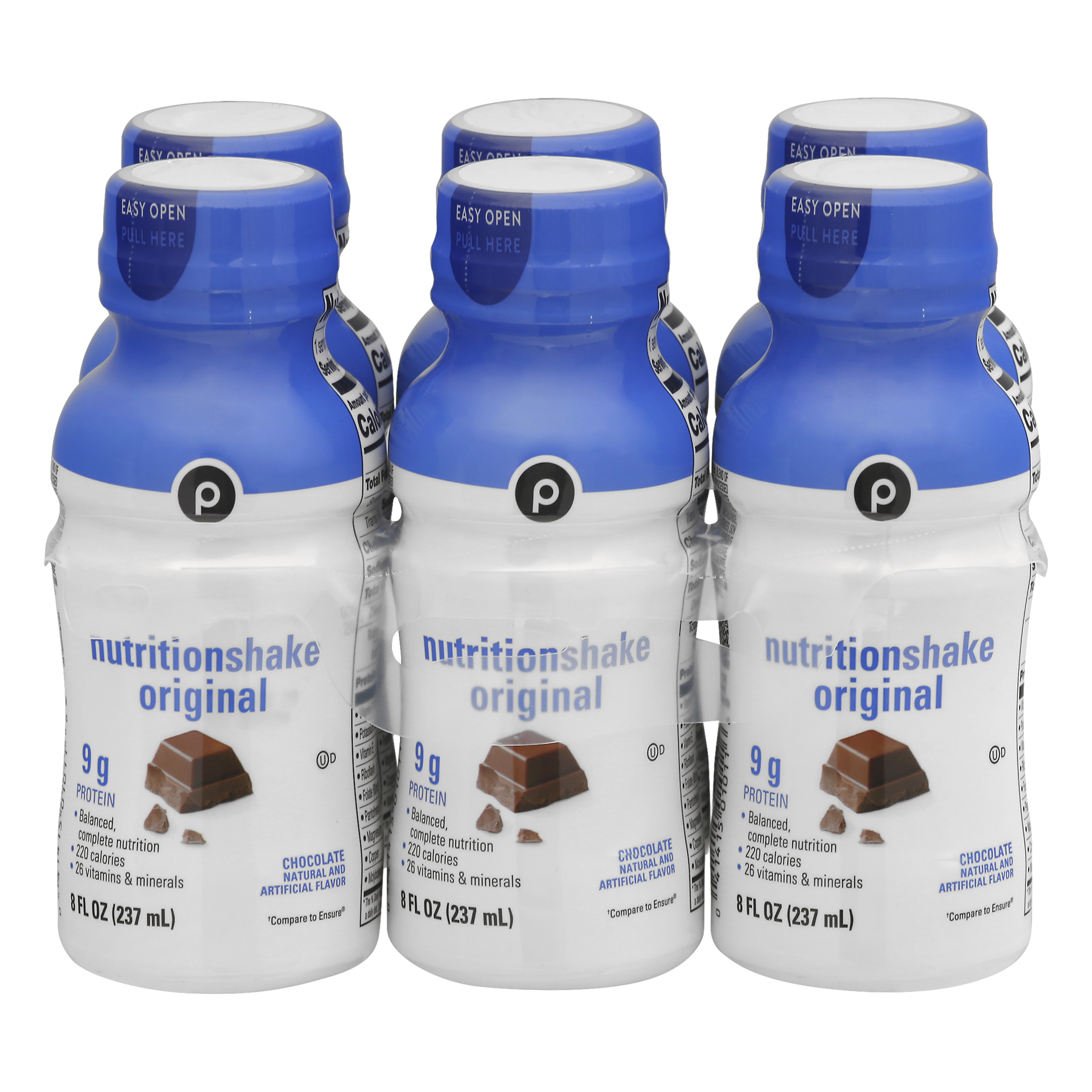 Kroger® Fortify Original Chocolate Nutrition Protein Shake, 6 bottles / 8  fl oz - Foods Co.