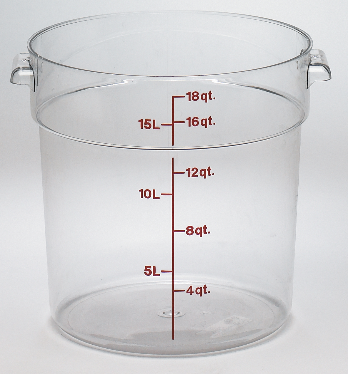 CAMWEAR 18QT. RD. CLEAR CONT.