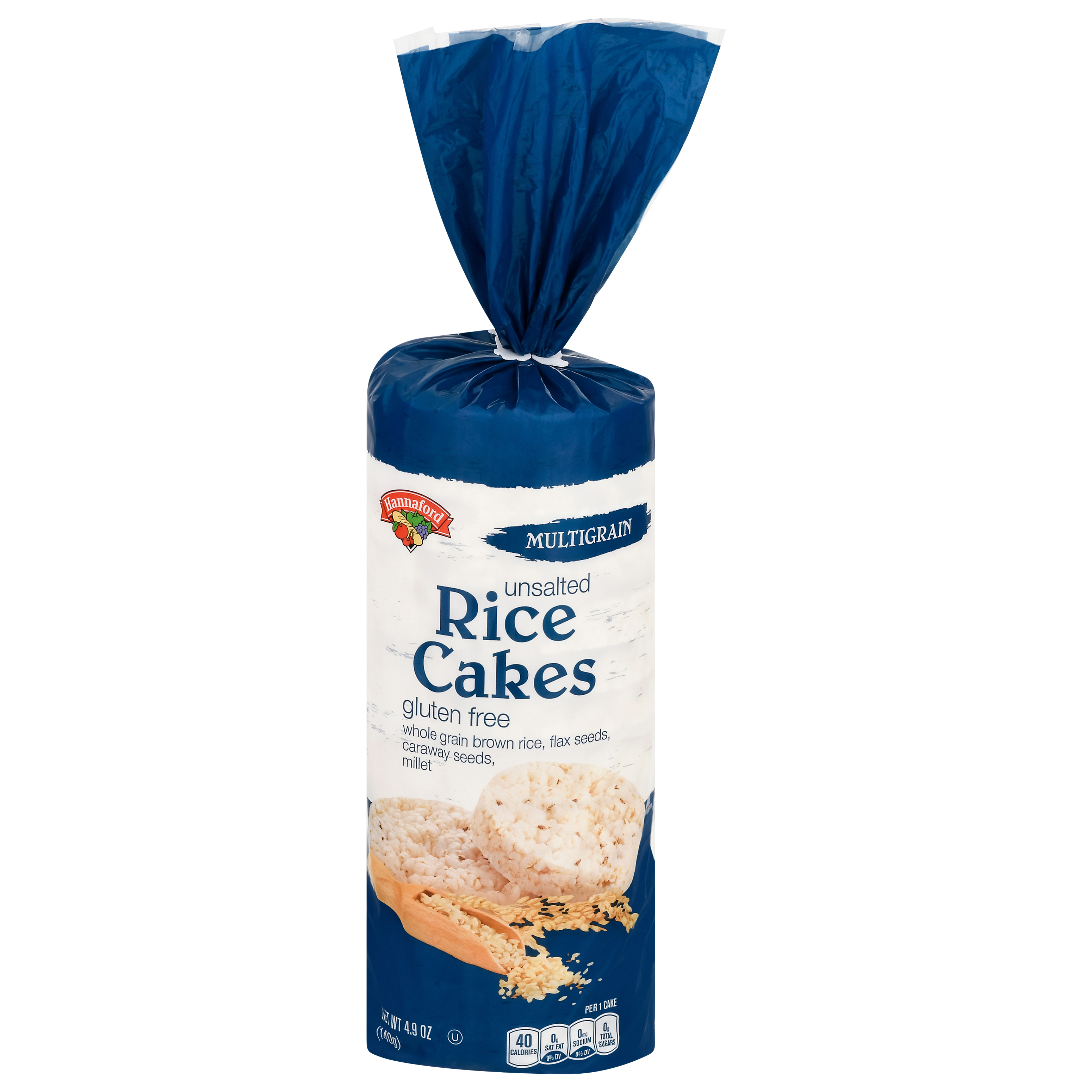 Hannaford Multigrain Unsalted Gluten Free Rice Cakes 4.9 oz