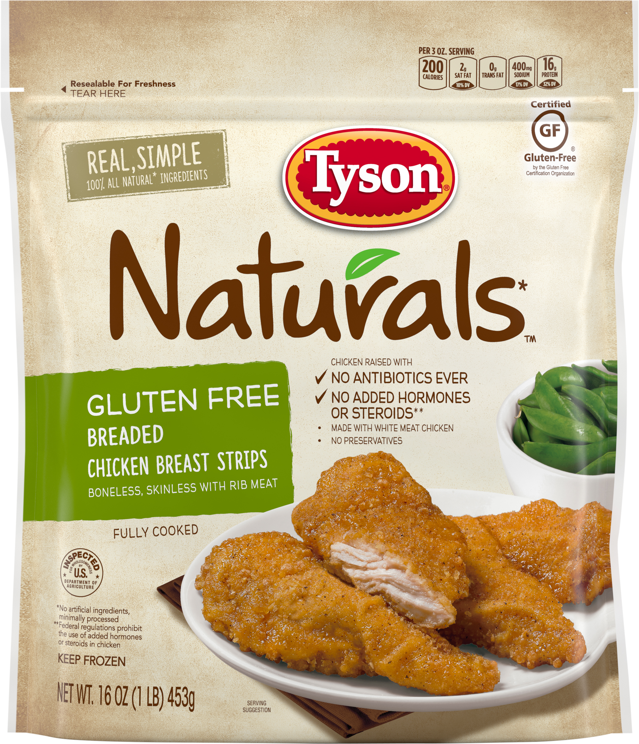 Calories in Breaded Boneless Chicken Breast Chunks from Pierce Chicken