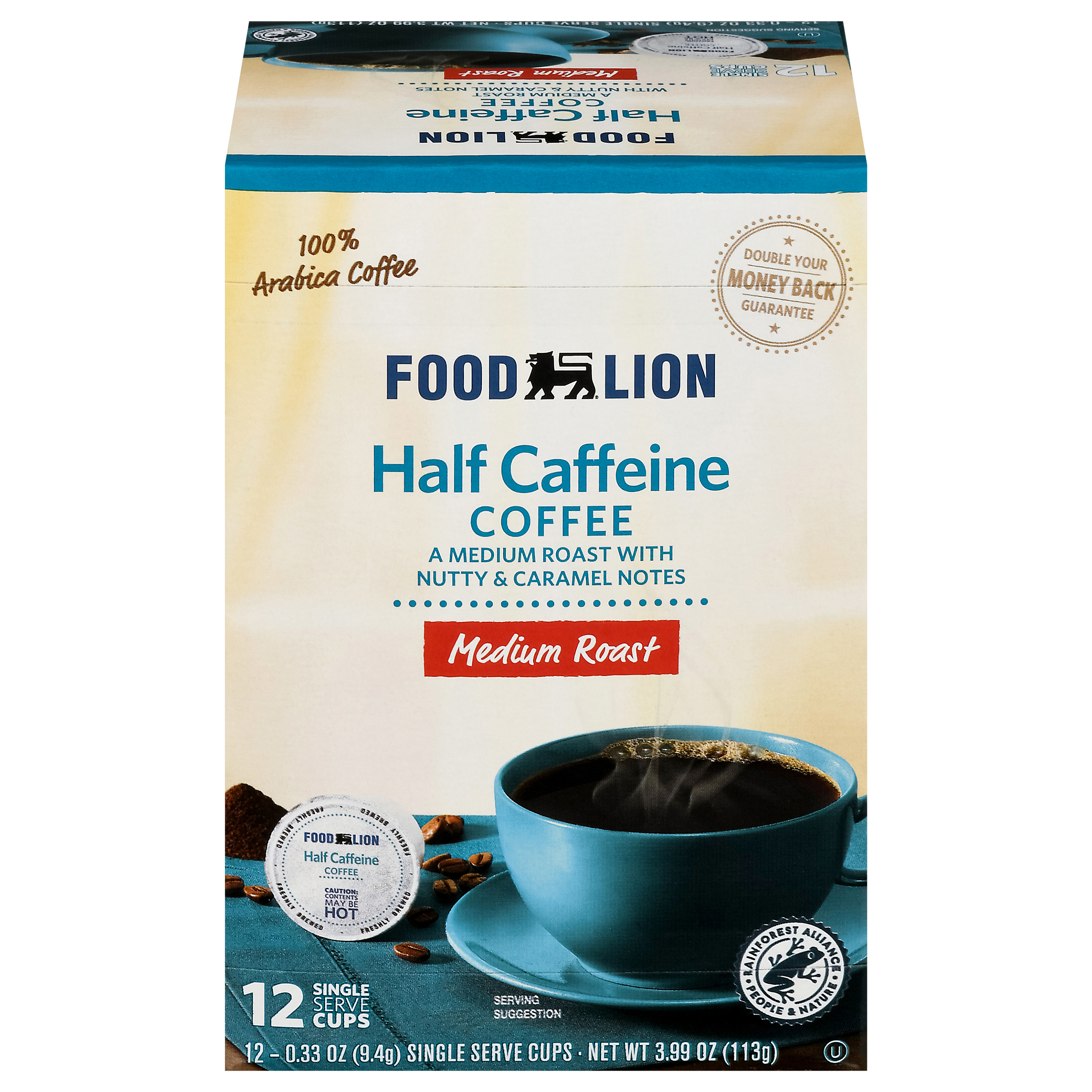 Half caffeine outlet k cups