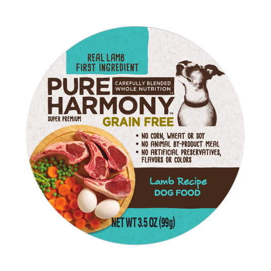 Pure Harmony Super Premium Grain Free Lamb Recipe Dog Food 3.5 oz