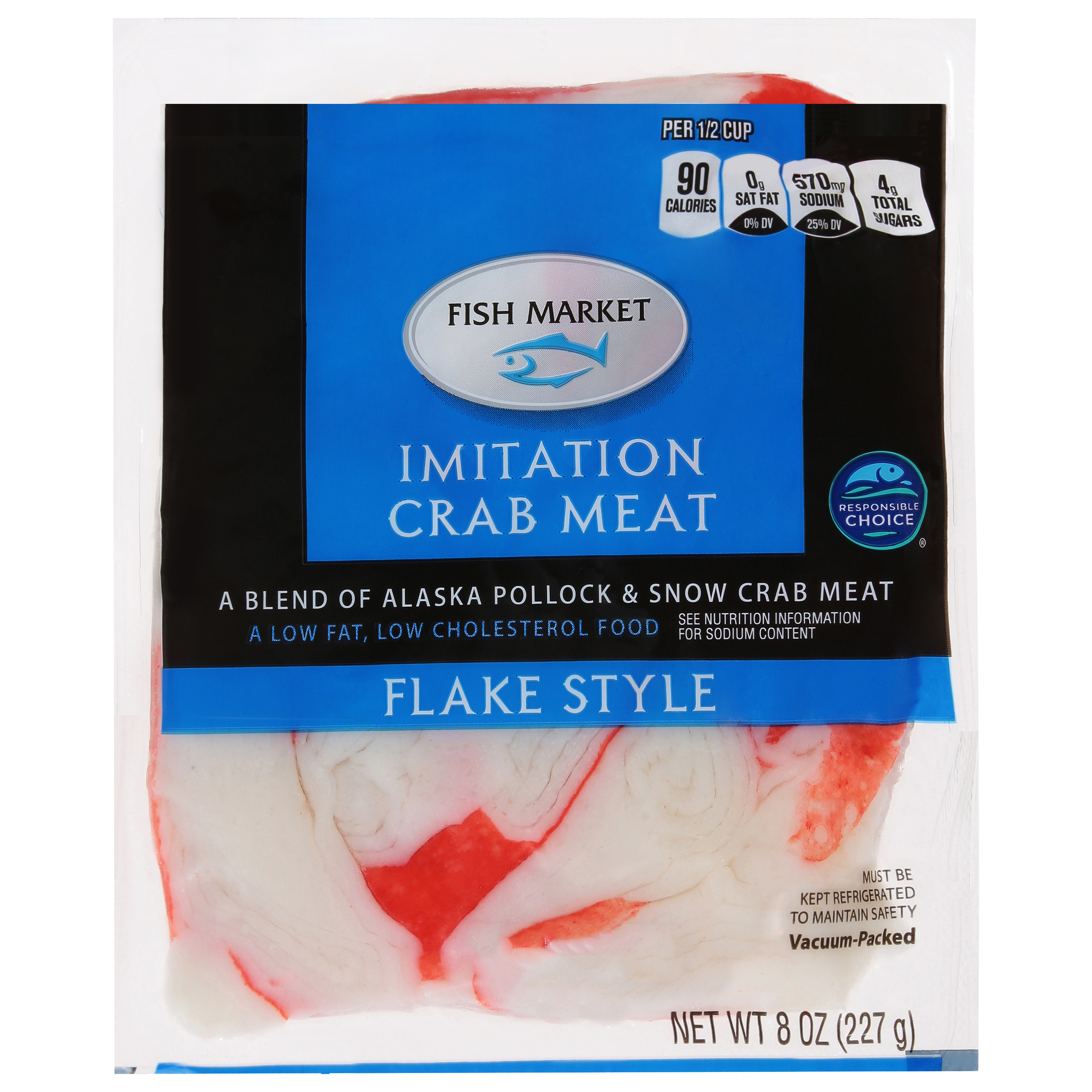 Fish Market Flake Style Imitation Crab Meat 8 oz