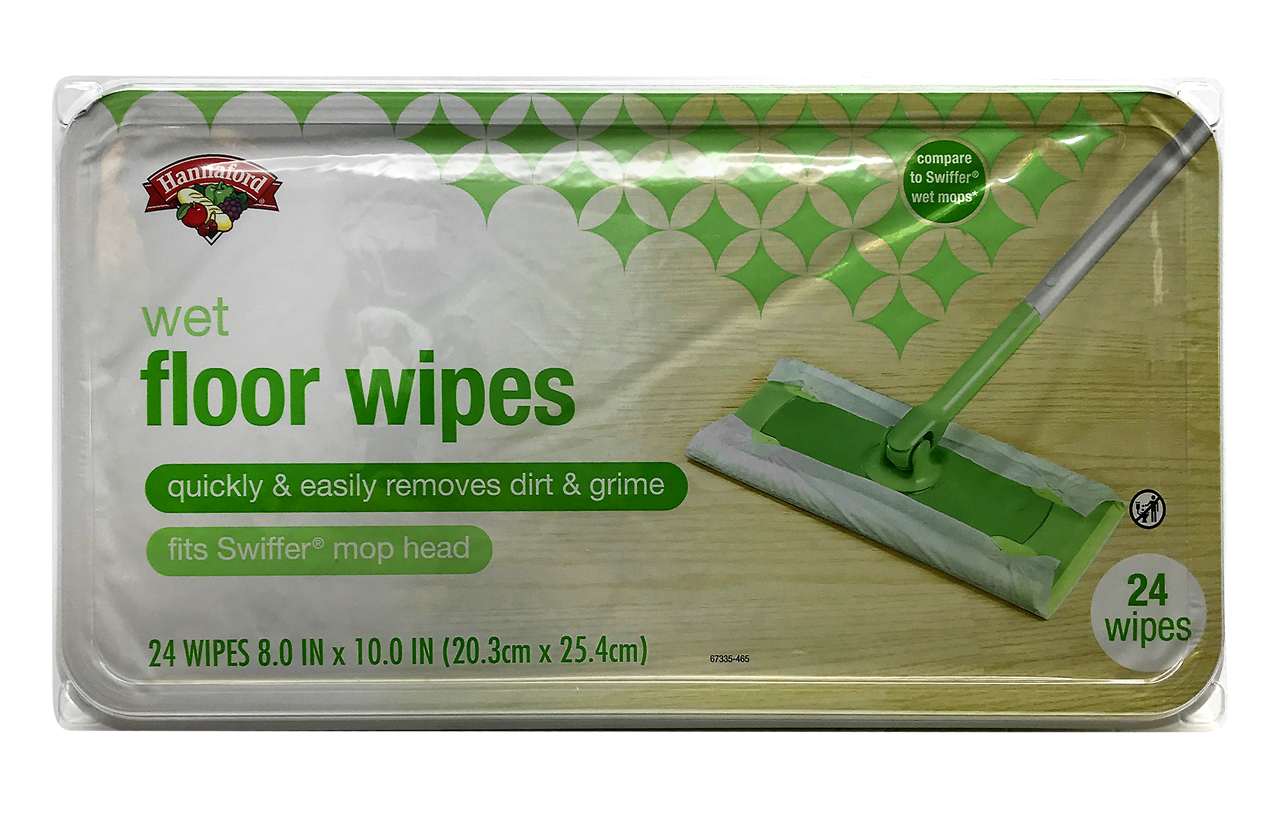 Wet floor clearance wipes