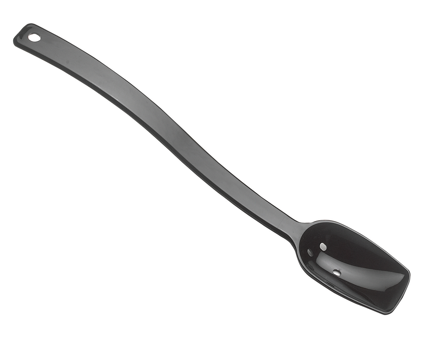 SPOON DELI BLACK 3/4 OZ PERF