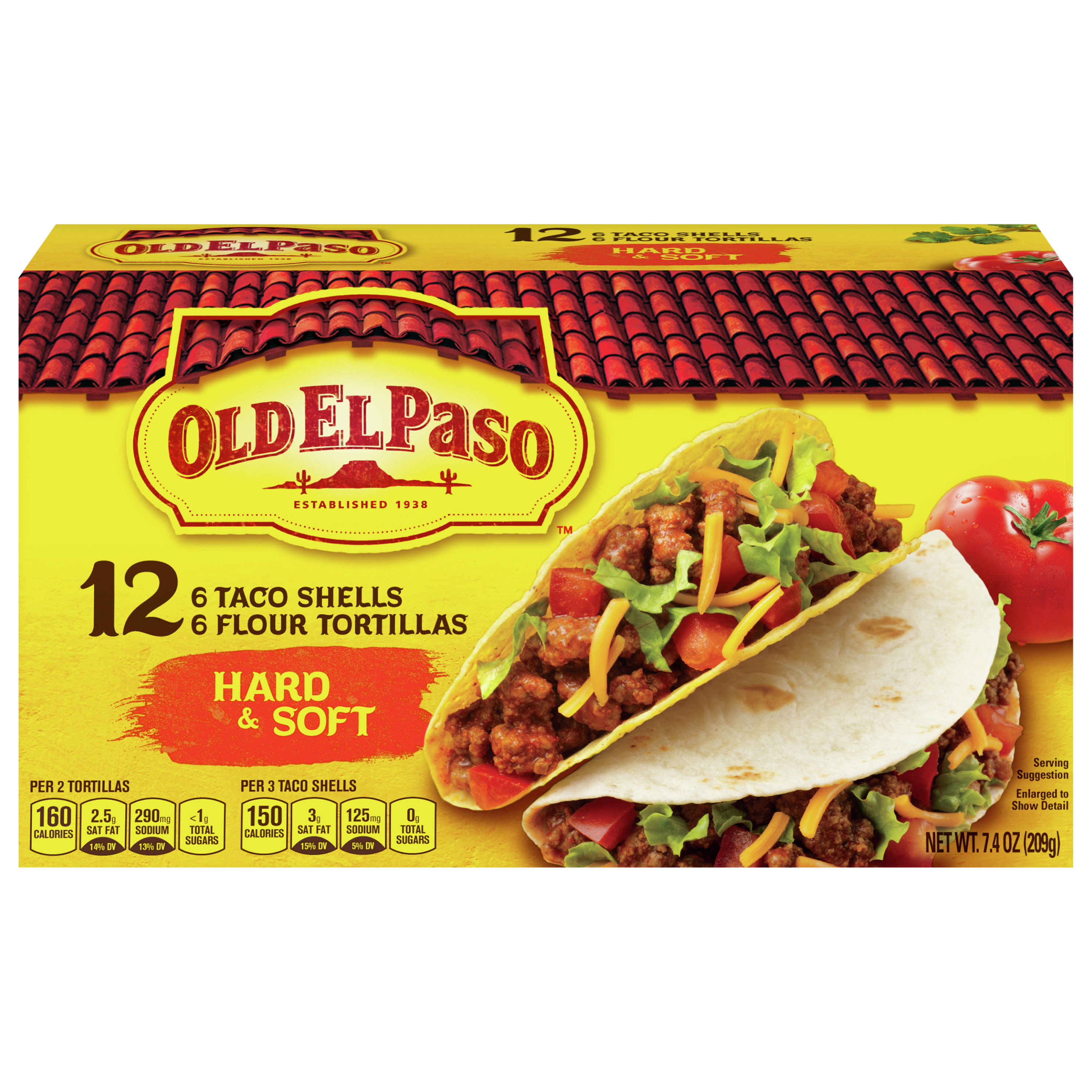 Calories in Crunchy Taco Shells from Old El Paso
