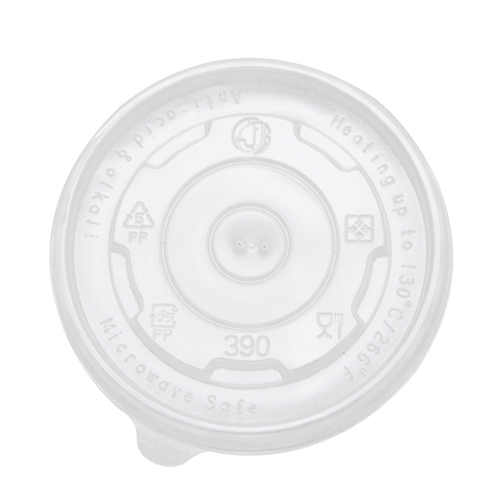 PP FLAT LID 12OZ HOT/COLD CONT