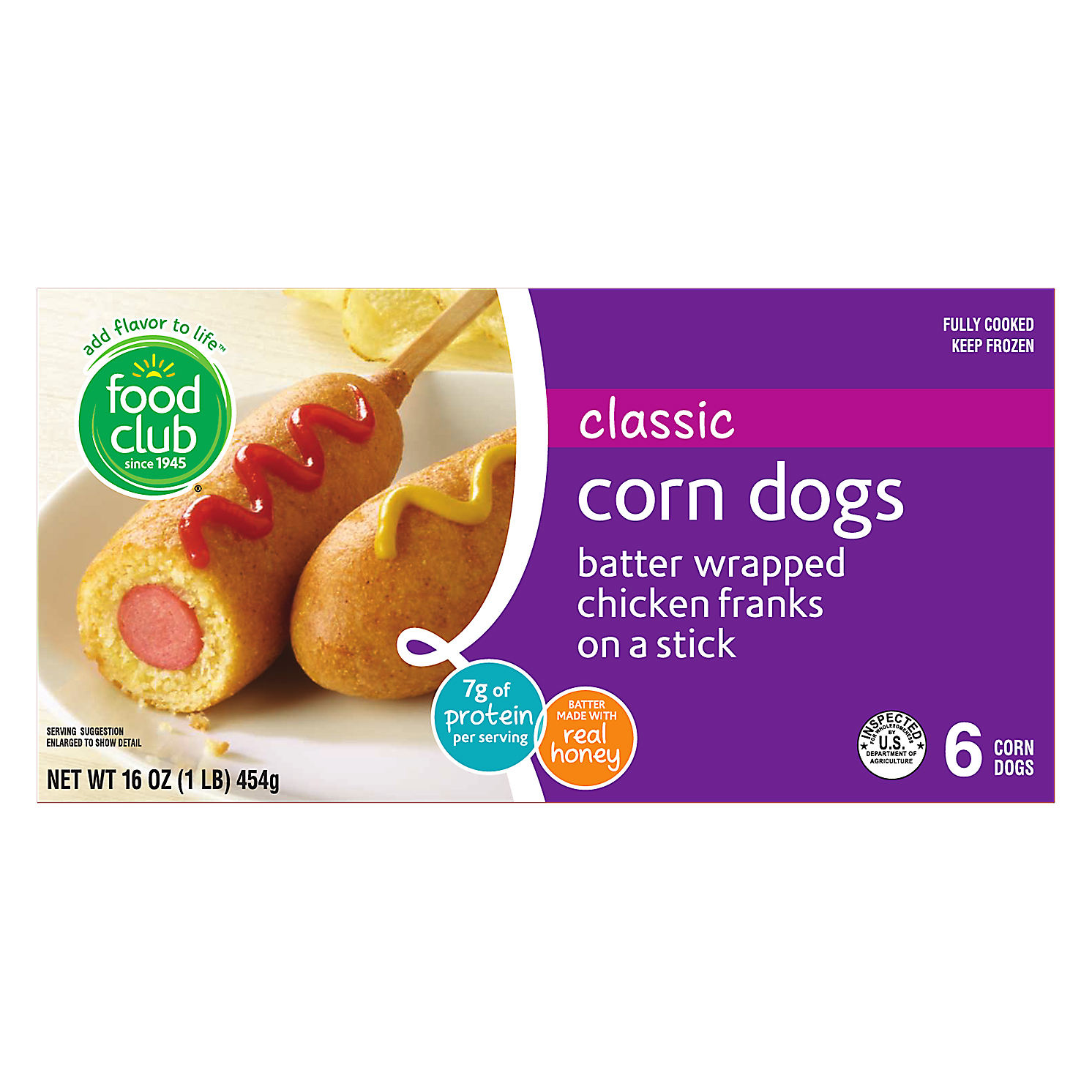 Food Club Classic Corn Dogs 6 ea