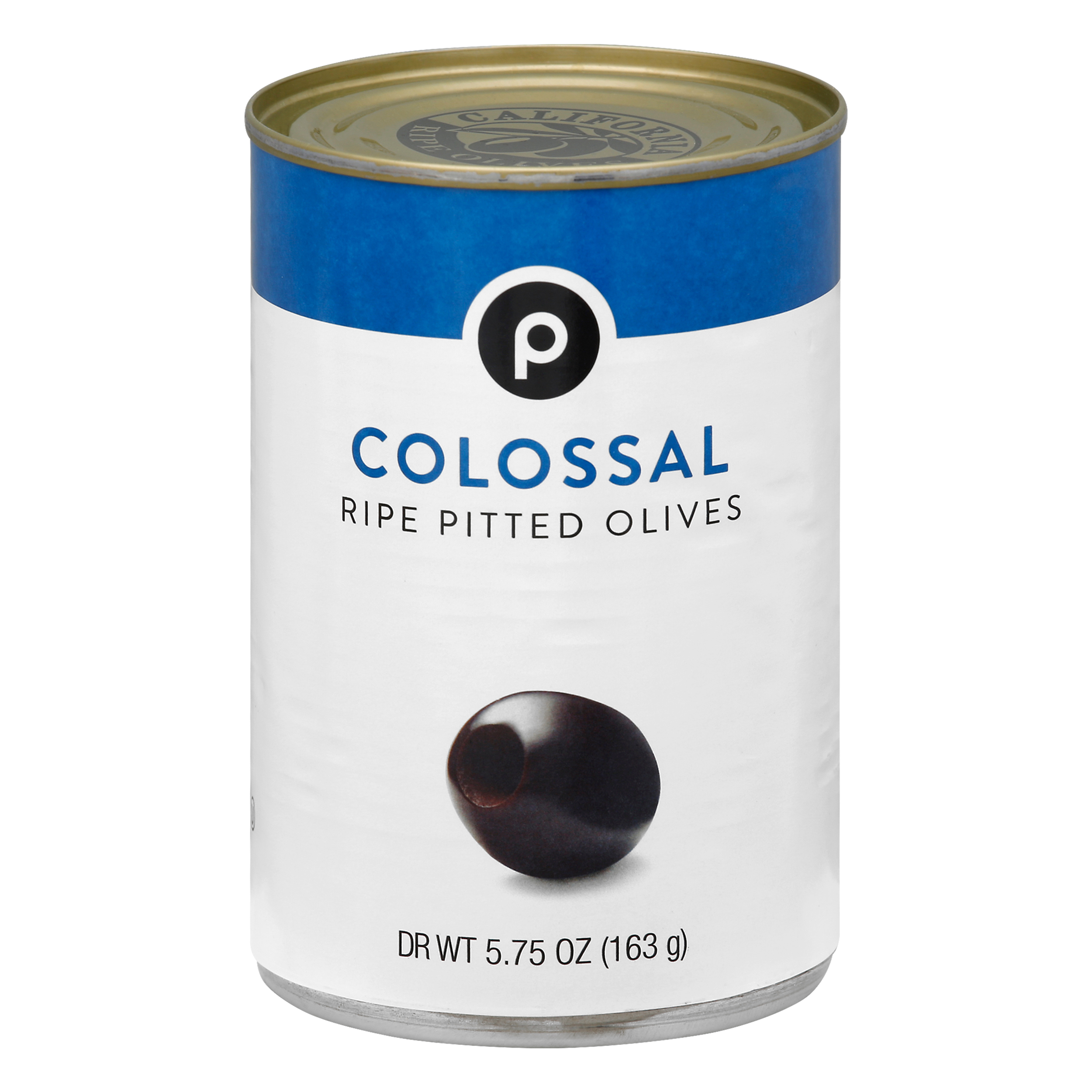 Publix Colossal Ripe Pitted Olives 5.75 oz CAN