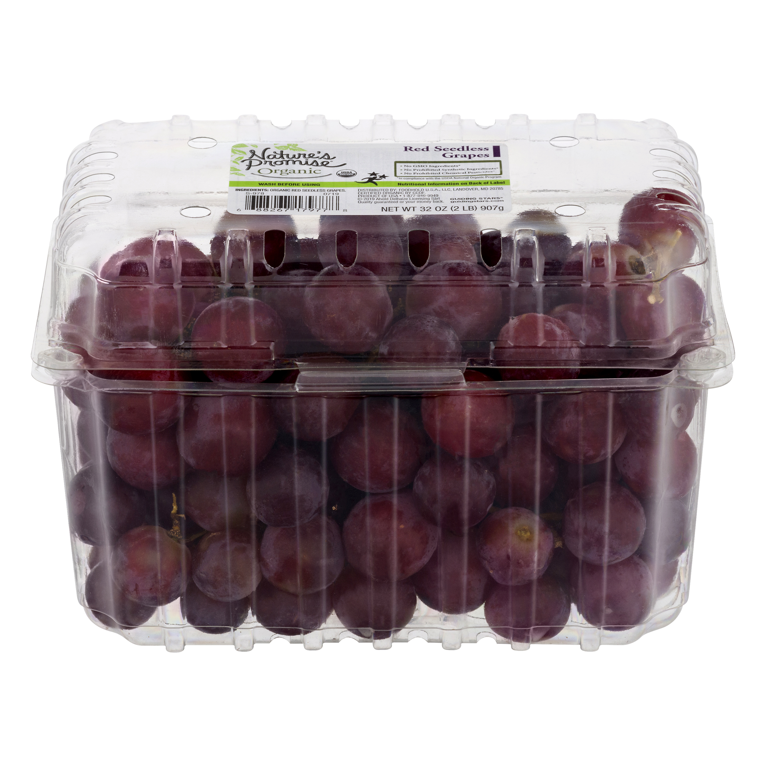 Simple Truth Organic™ Clamshell Seedless Green Grapes, 32 oz - Kroger