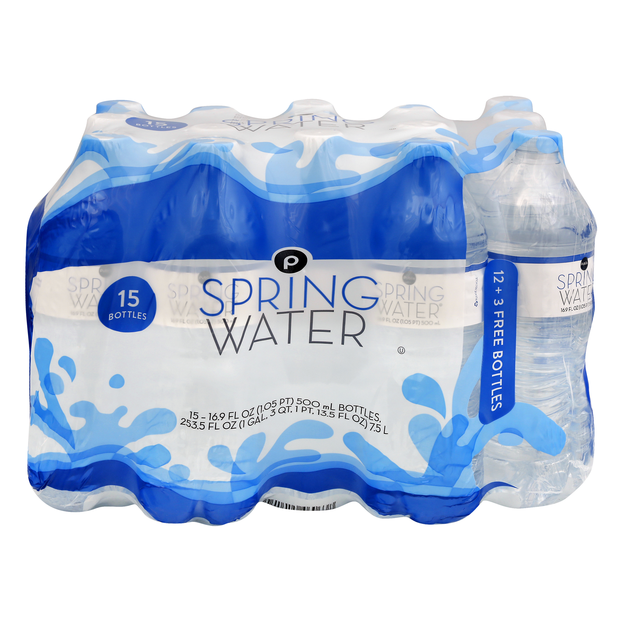 Publix Spring Water, 6 Pack