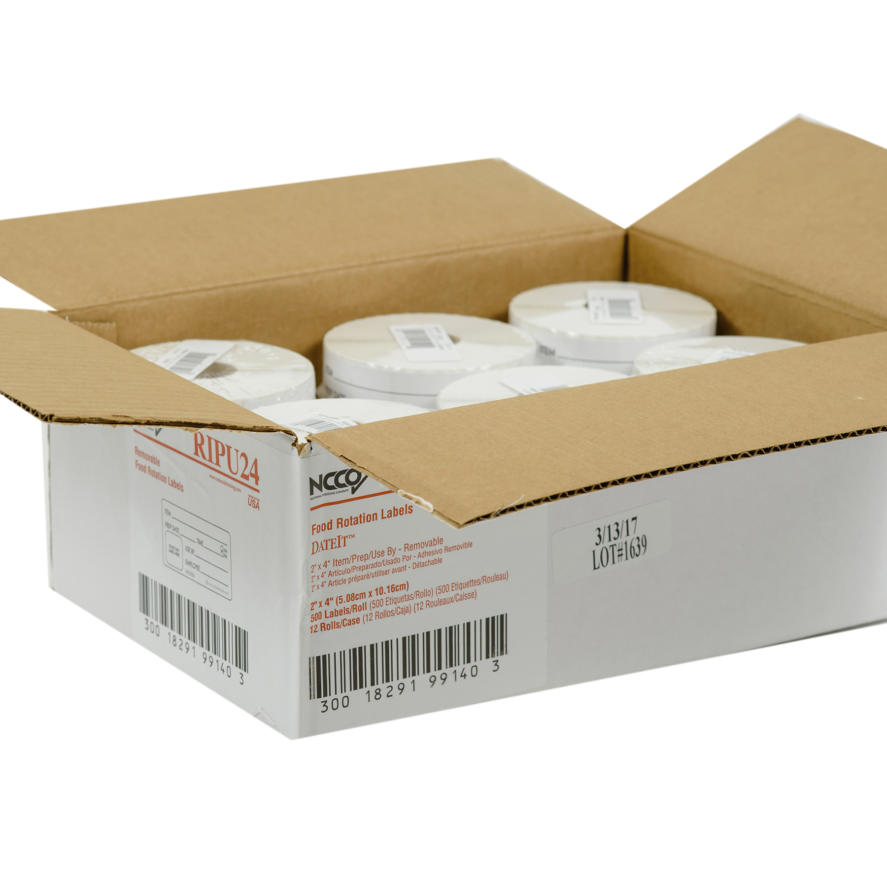 2X4 LABEL ITEM-PREP-USE BY