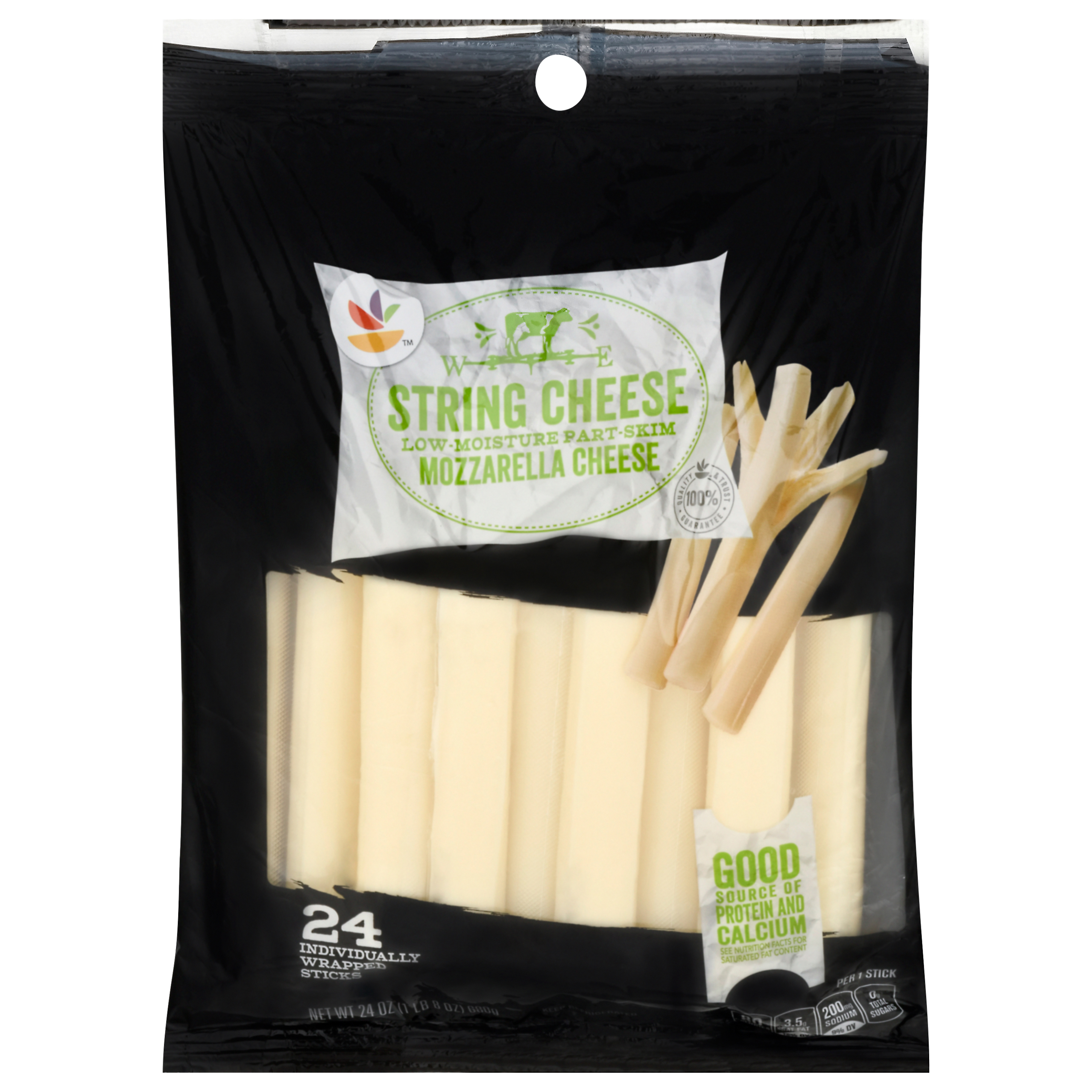 Ahold Low-Moisture Part-Skim Mozzarella String Cheese 24