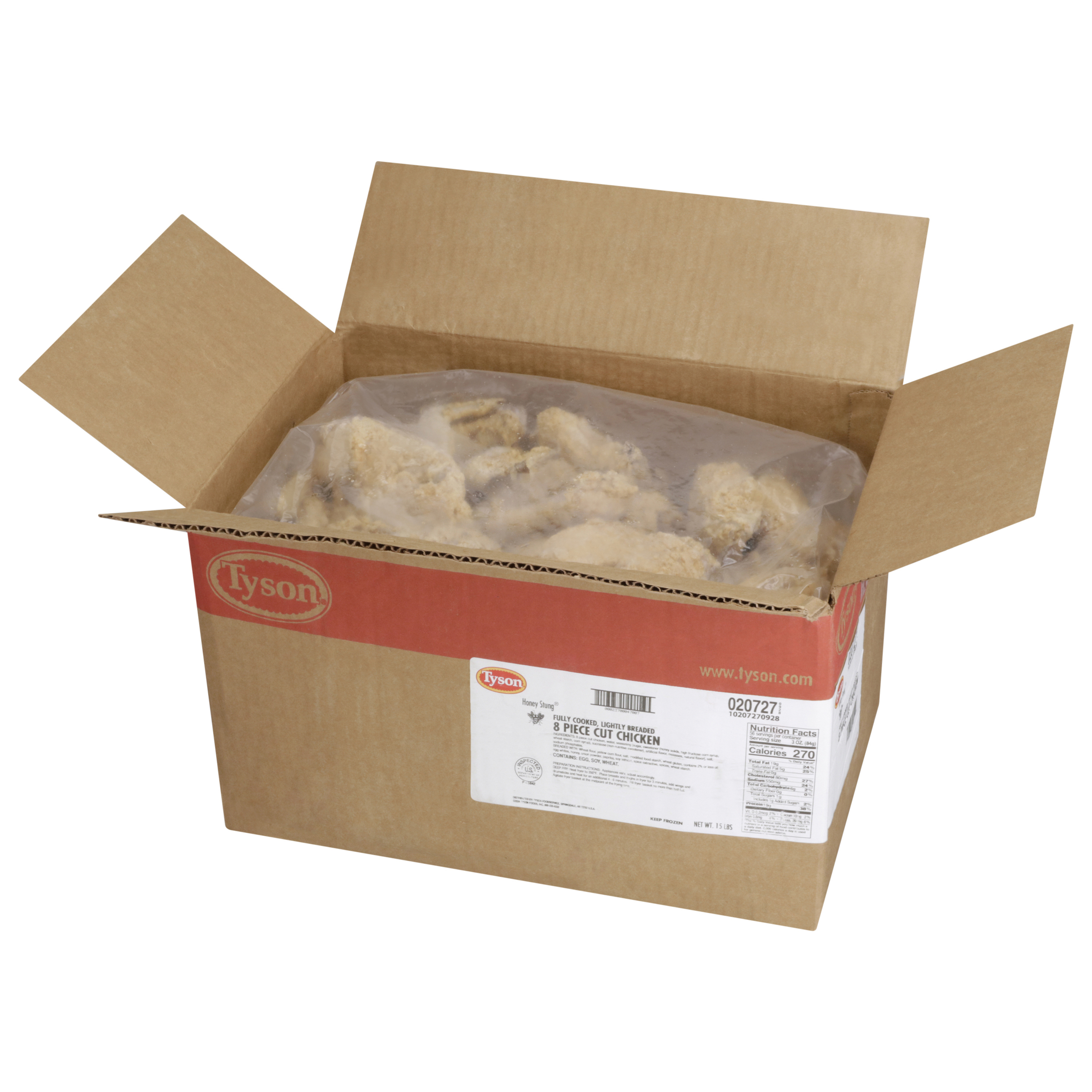 CHICKEN BREADED HONEY STUNG 8pc