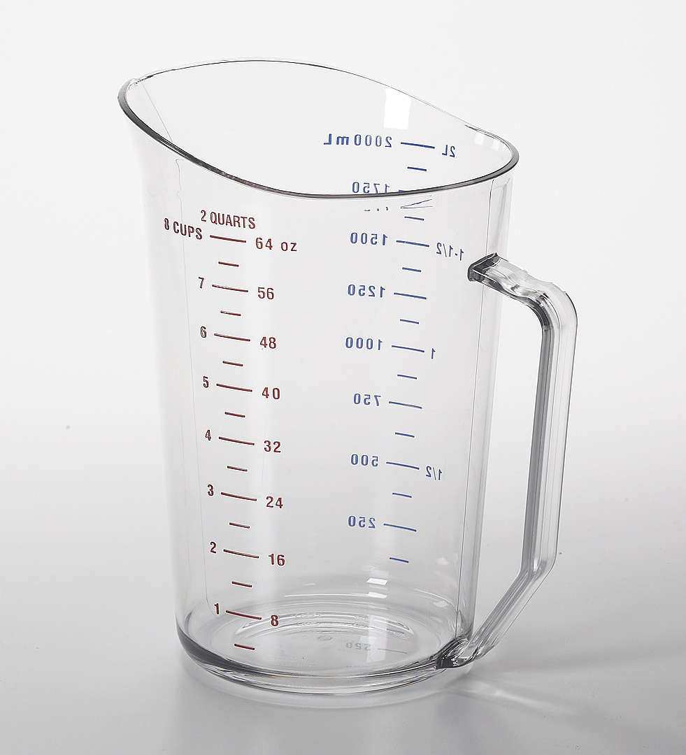 MEASURE CUP 2QT-CLRCW