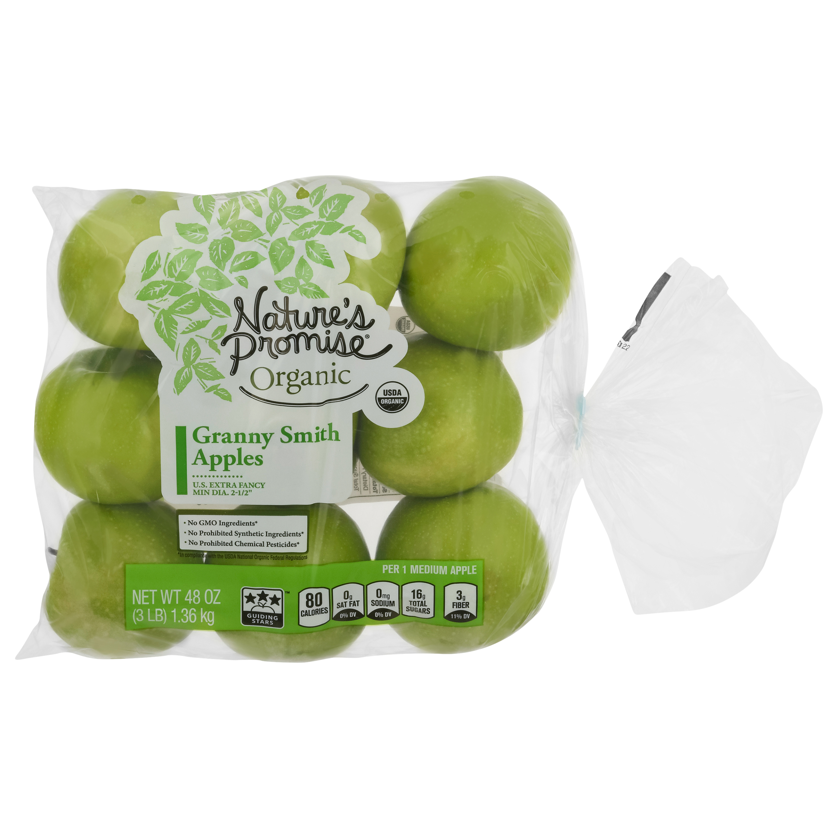 APPGRA088ORW | Organic Granny Smith Apple (80/88CT)