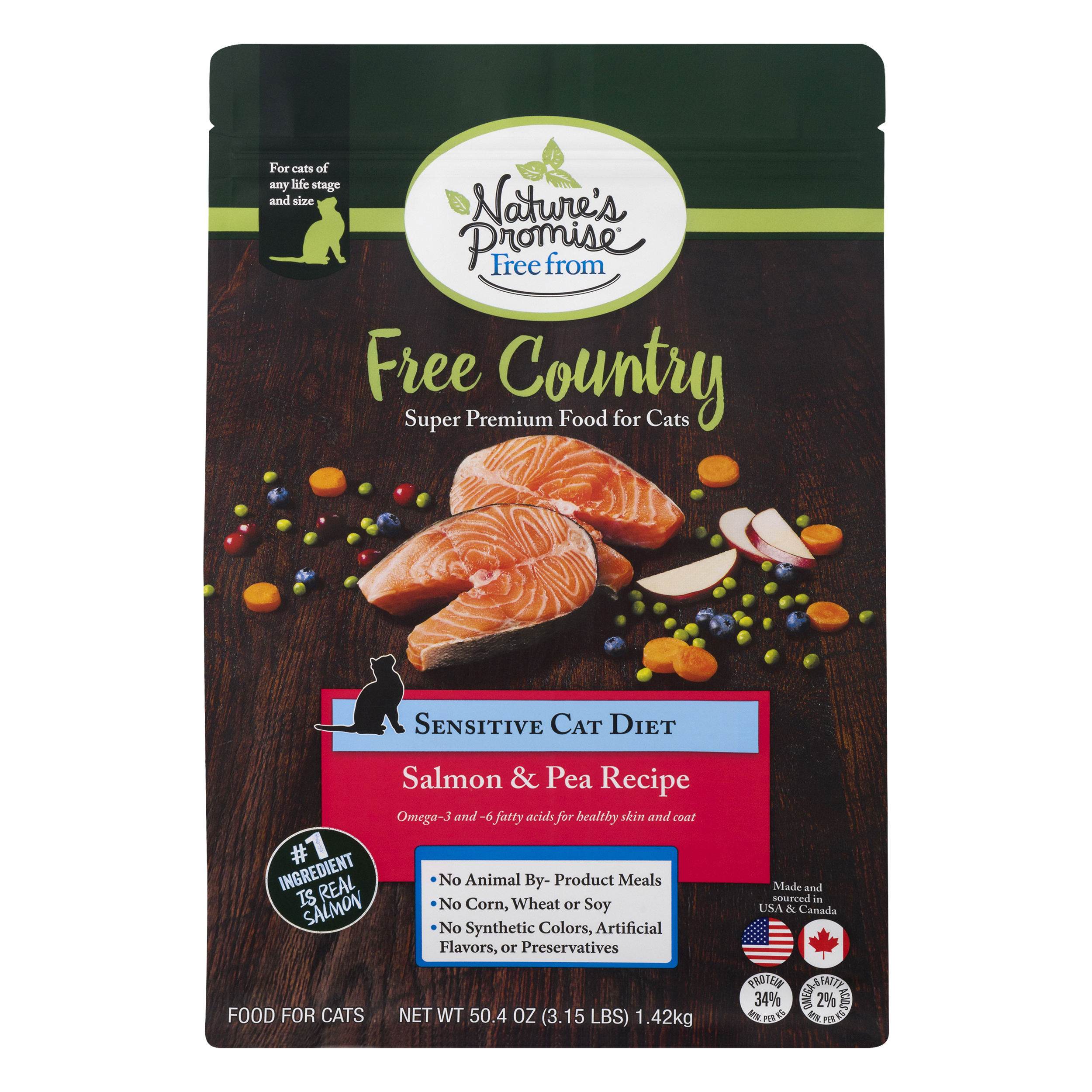 Natures Promise Free From Free Country Sensitive Cat Diet Salmon