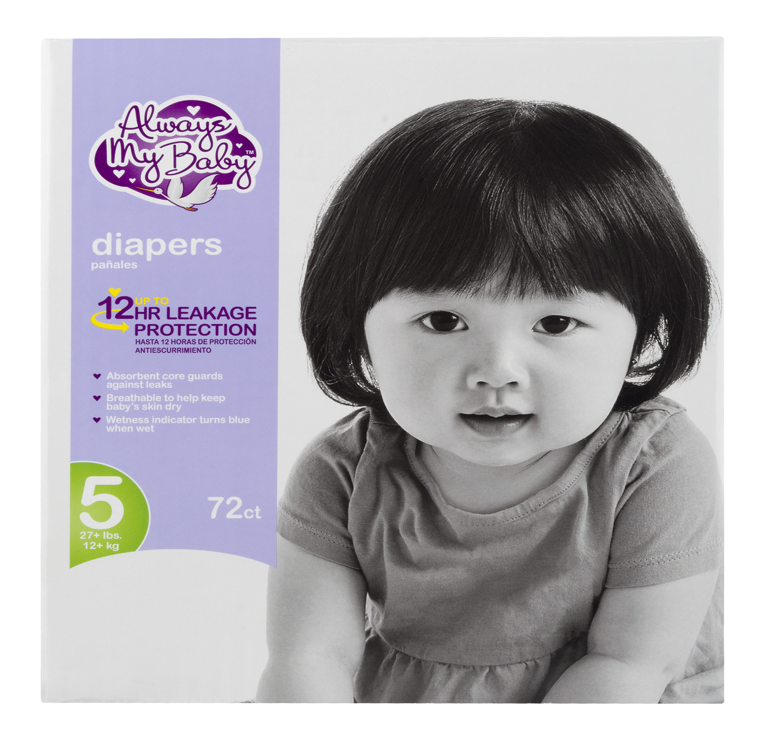 Parent's Choice Diapers, Dry & Gentle Diapers Size 5 (27+ lbs