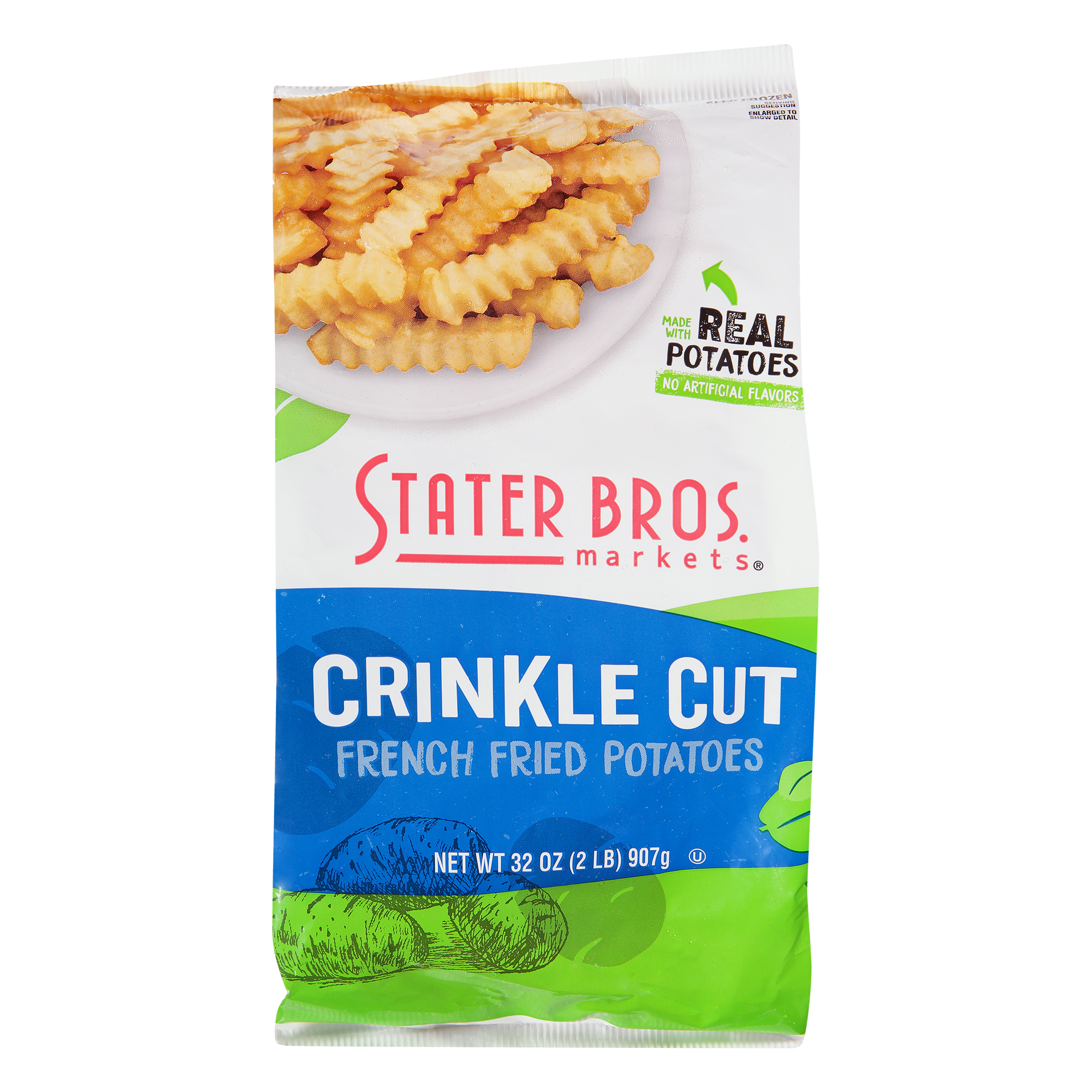 Crinkle Cut Fries 32OZ - Best Yet Brand