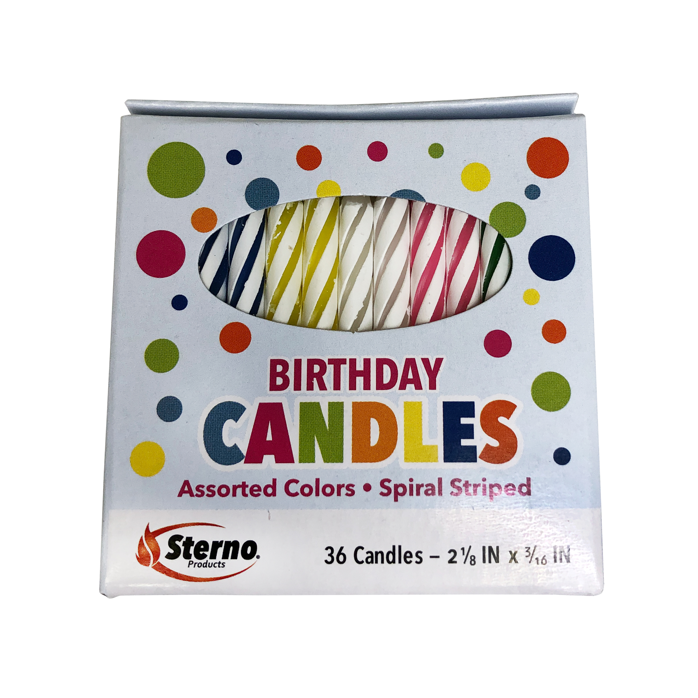 BIRTHDAY CANDLE WAX SPIRAL