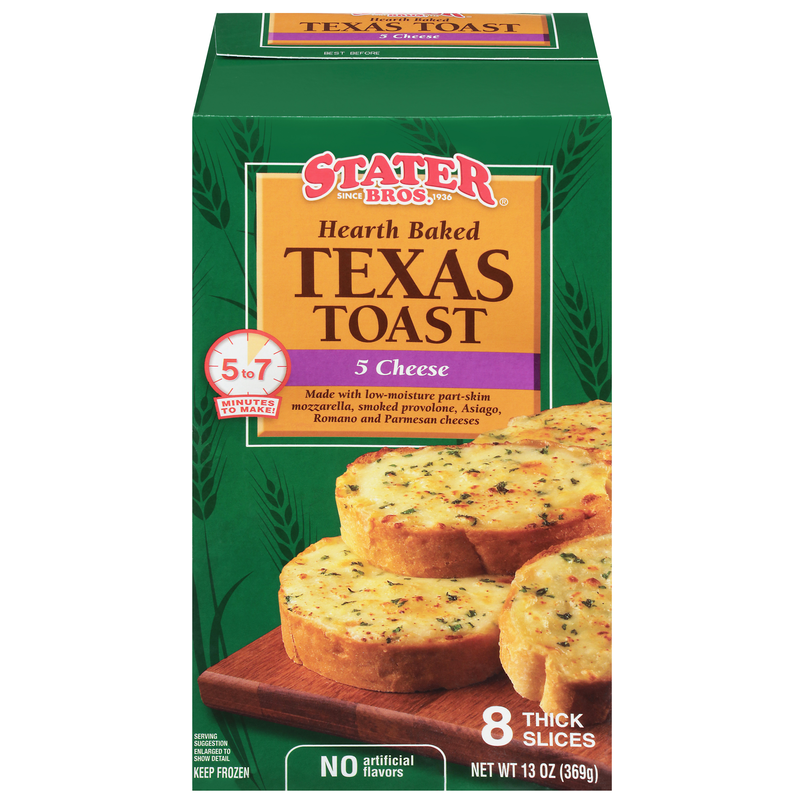 Stater Bros. Hearth Baked 5 Cheese Texas Toast 8 ea