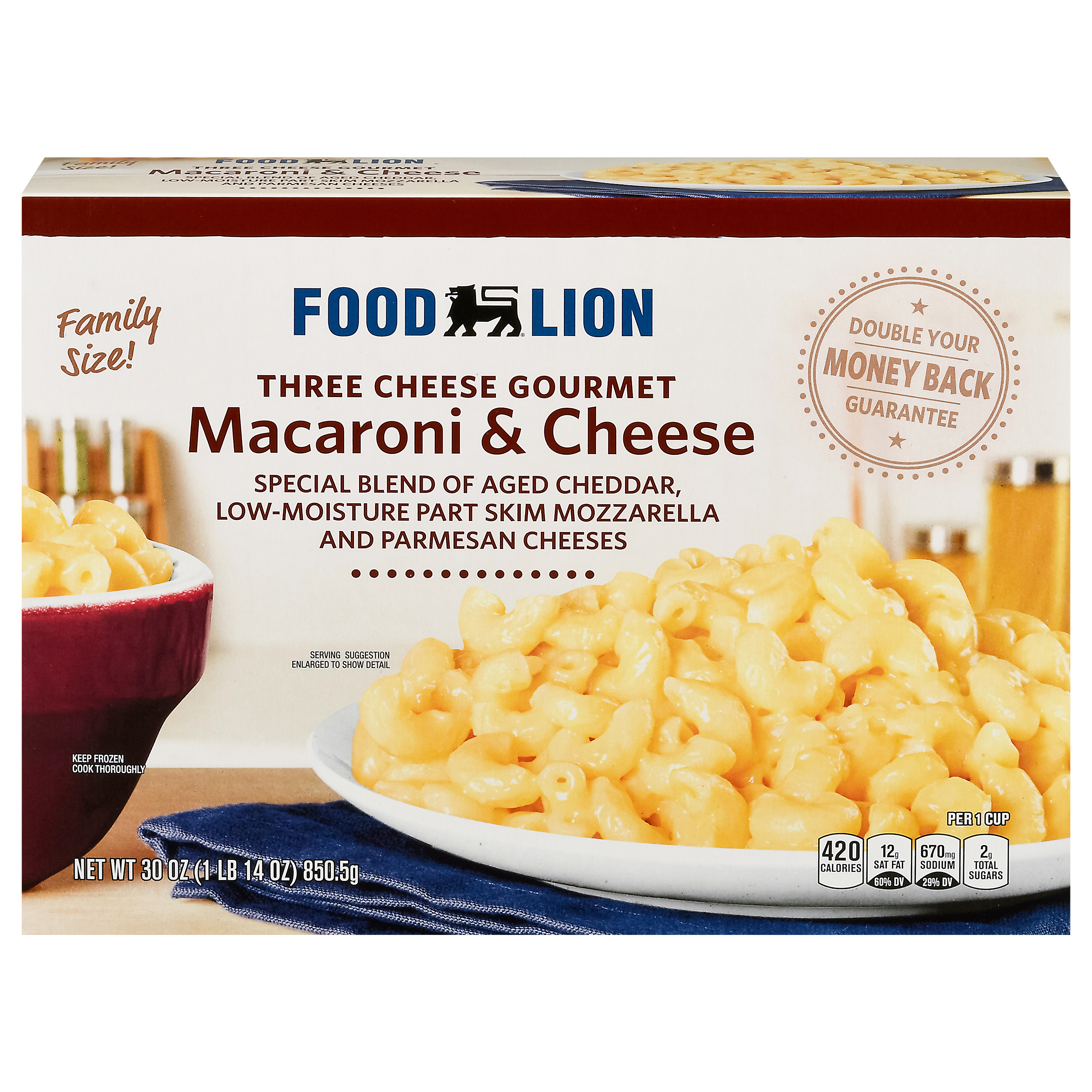 Macaroni & Cheese Family Size Frozen Meal