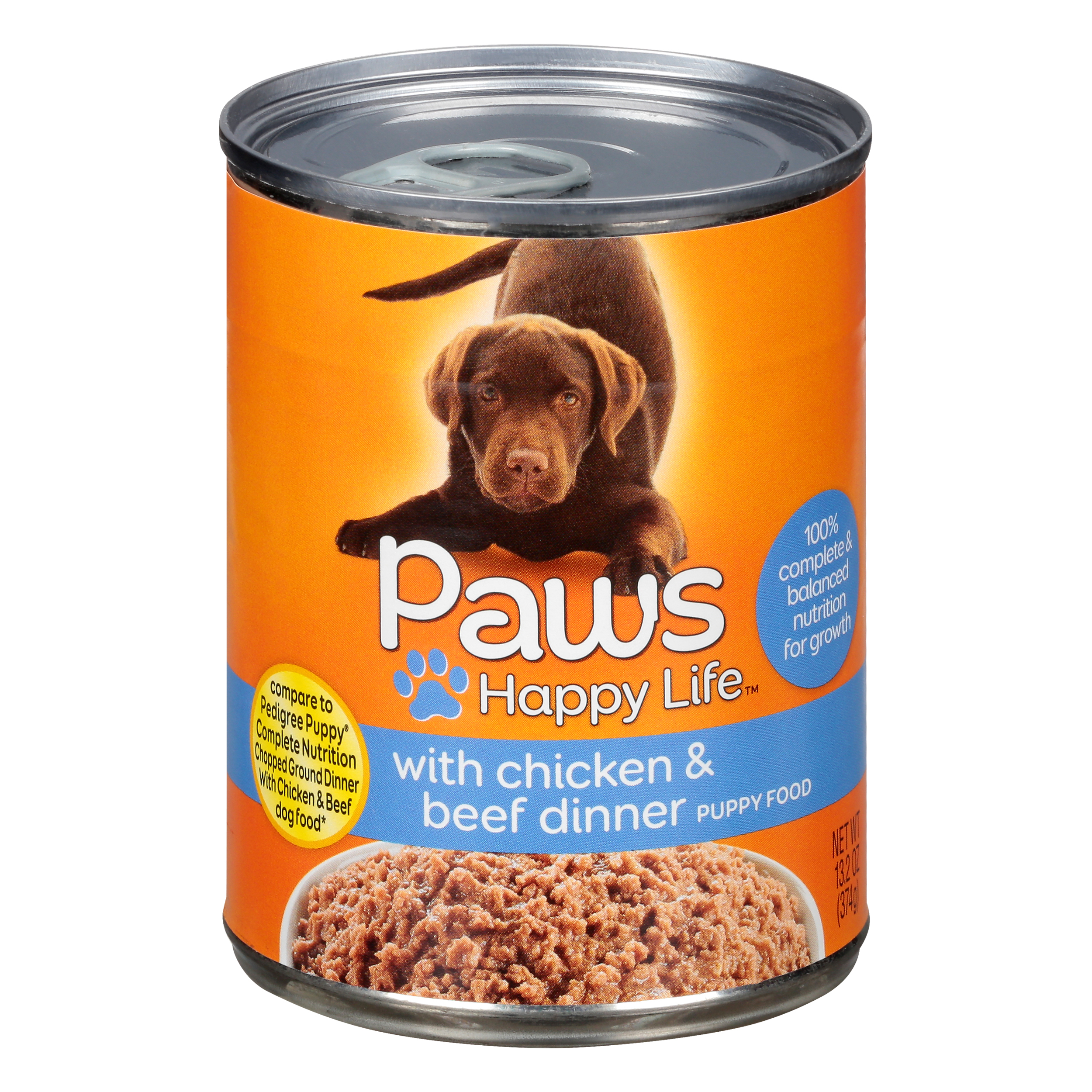 Paws happy clearance life dog food