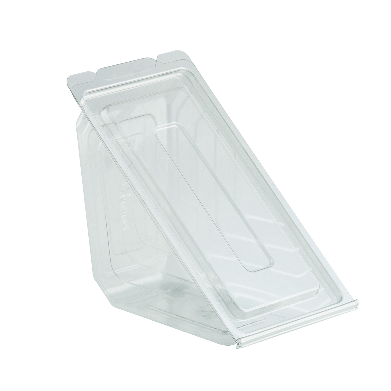 DELI VIEW CLEAR HINGED SANDWICH WEDGE