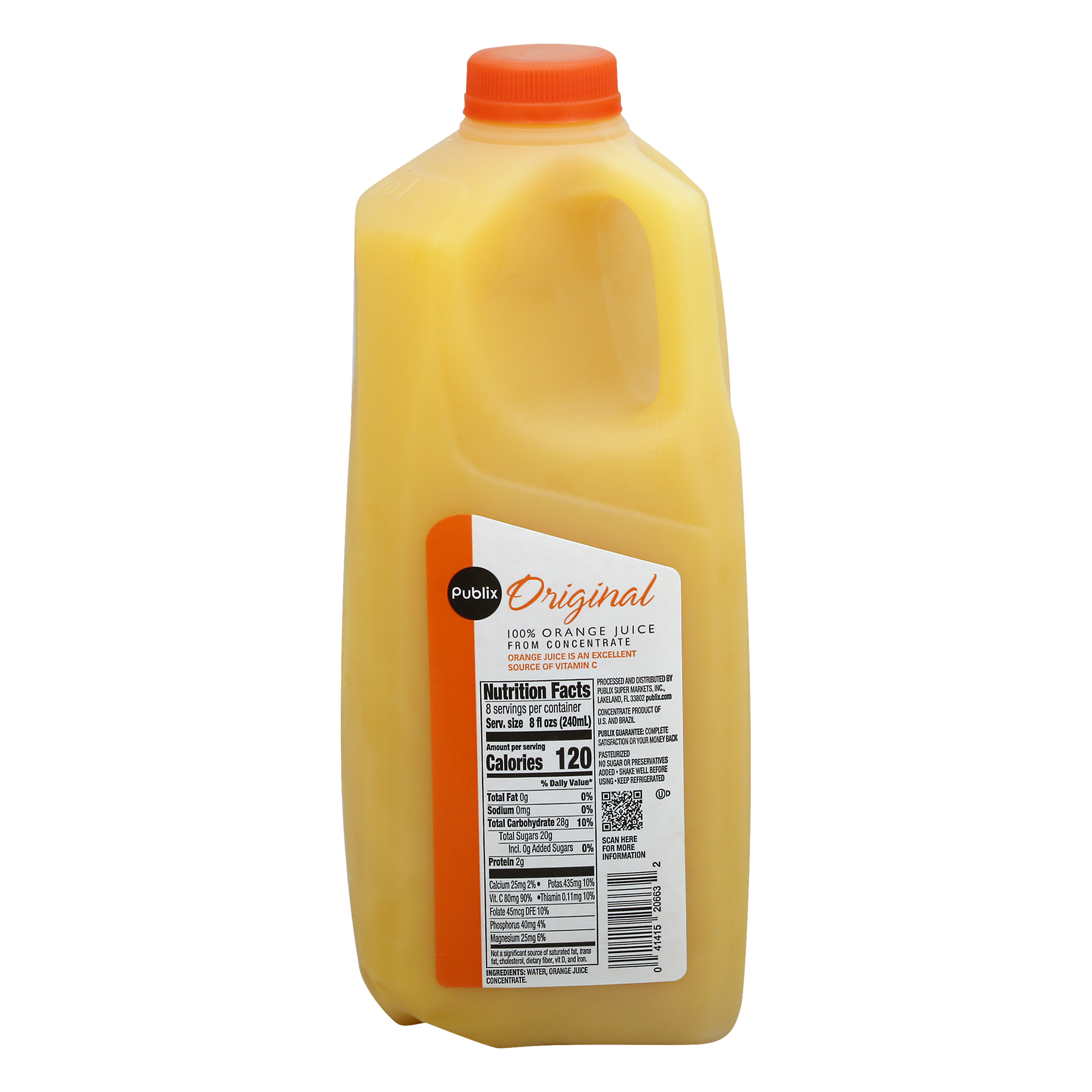 Orange juice nutrition best sale