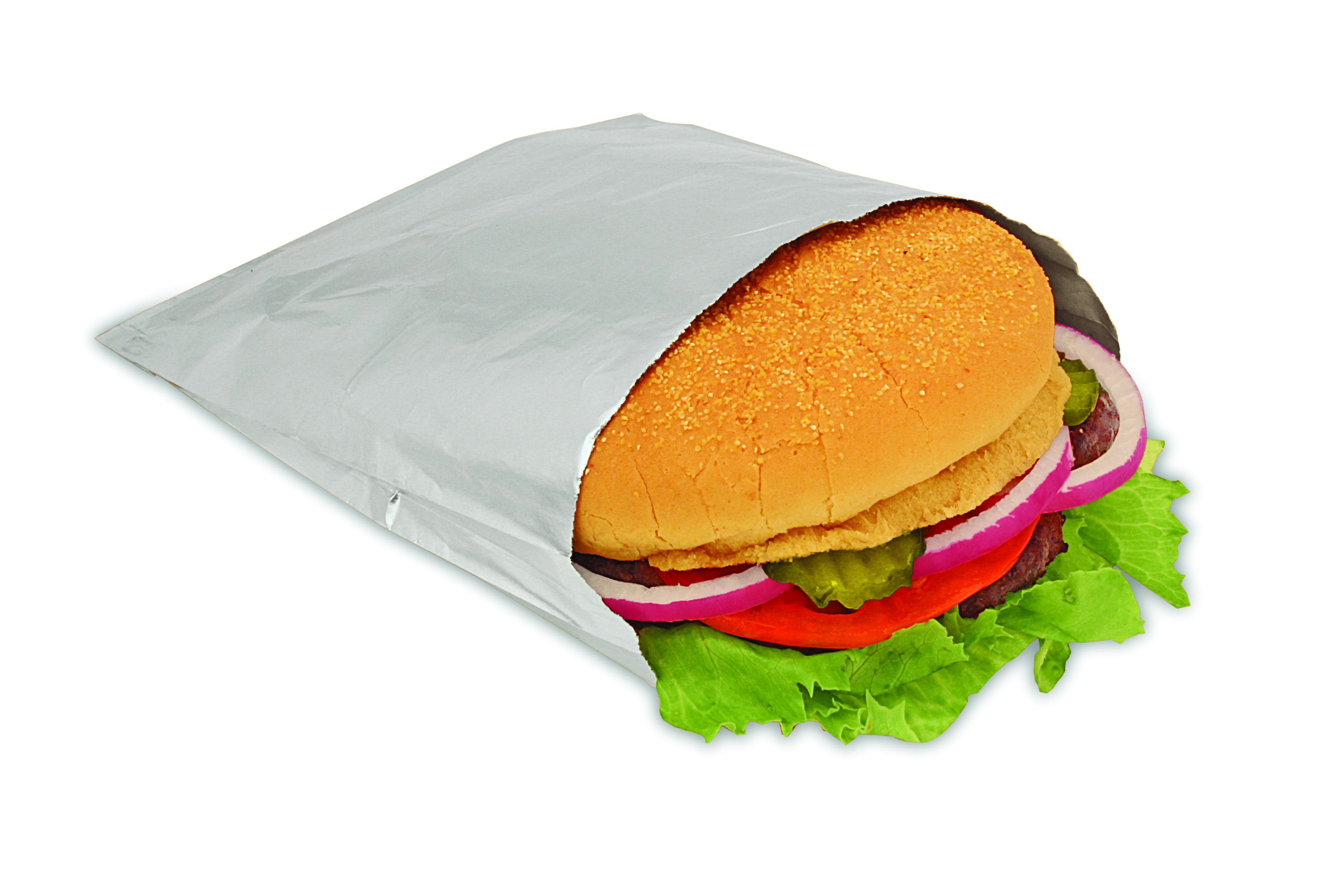 FOIL/PAPER SANDWICH BAG SILVER