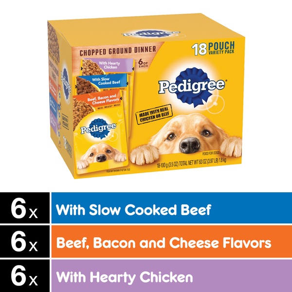 Pedigree 18 sales pouch variety pack