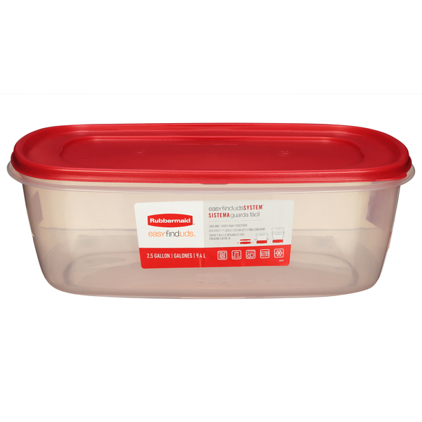 Rubbermaid Food Storage Containers 6 ea, Plastic Containers