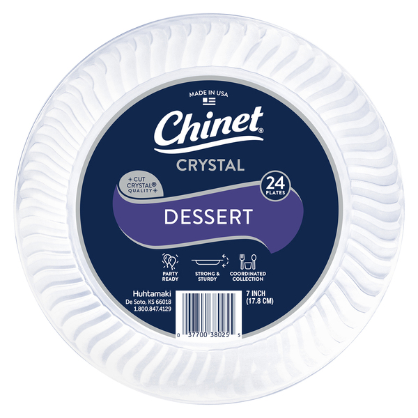 Chinet - Chinet, Crystal - Plates, Dessert, 7 Inch (24 count)