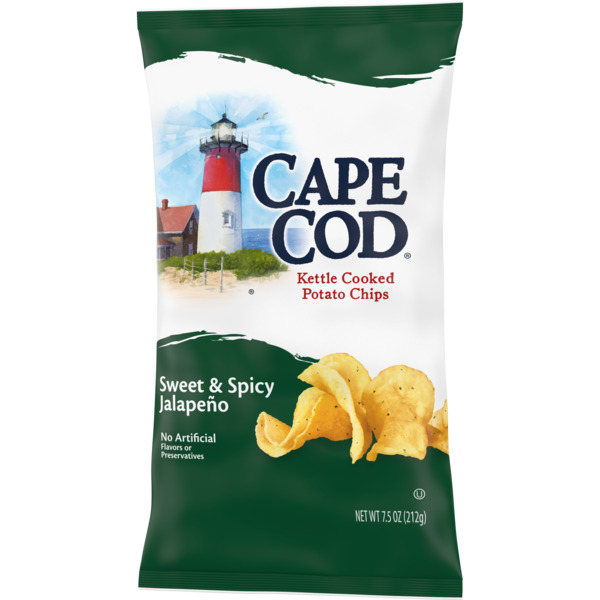 Cape Cod Sweet & Spicy Jalapeno Kettle Cooked Potato Chips - 7.5