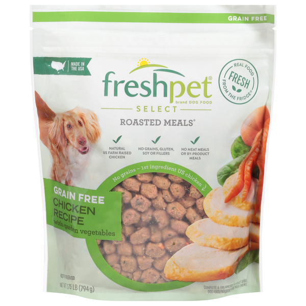Freshpet Roasted Meals Grain Free Chicken Refrigerated Adult Dog Food 28 oz bag Food Lion