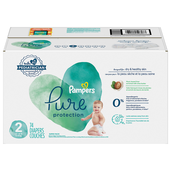 Couches Pampers Premium Protection Taille 6 - 72 Couches