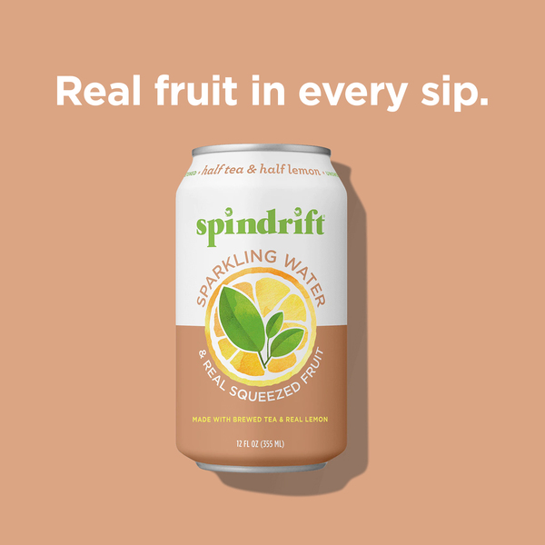 Spindrift Half Tea & Half Lemon Sparkling Water - 8 pk - 12