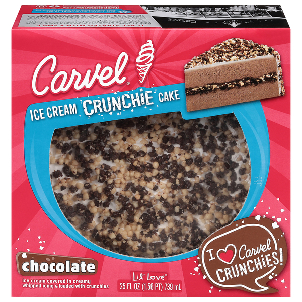 Carvel Lil' Love Ice Cream Cake, Chocolate and Vanilla Ice Cream and  Crunchies,25floz, Frozen