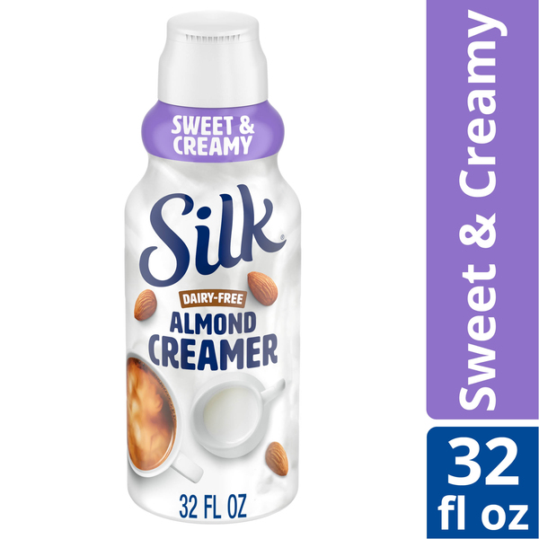 Silk Dairy Free, Gluten Free, Vanilla Almond Creamer, 32 fl oz