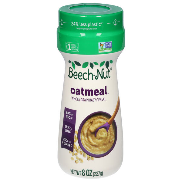 Beechnut oatmeal baby top cereal