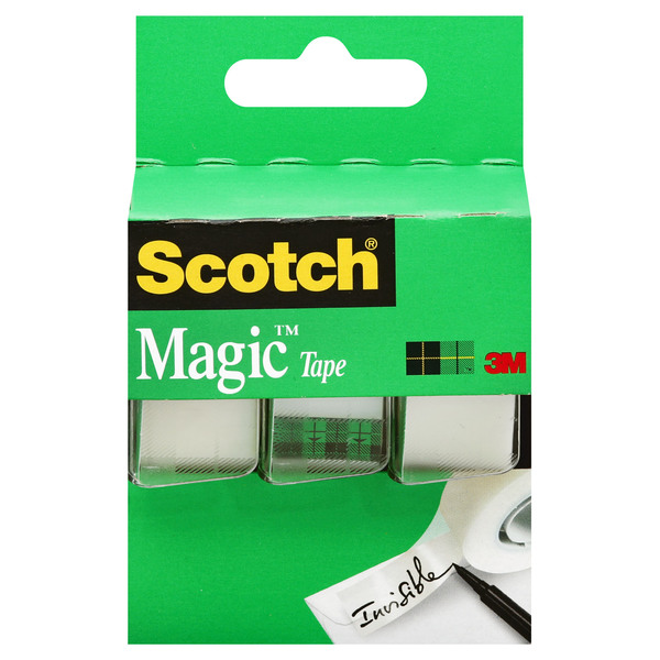 3M Scotch Magic Tape with Dispenser .75 X 300 Inch ea - 3 pk - 25 yards