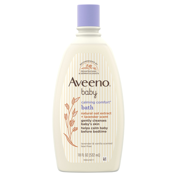 Aveeno Baby Wash Calming Comfort Bath Lavender Vanilla 18 oz