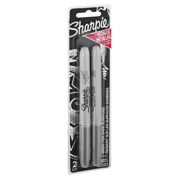 Sharpie Permanent Markers Ultra Fine Tip Black 2 ct ea- 6 Pack
