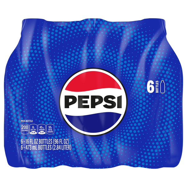 Pepsi Cola Soda - 6 pk - 16 oz btl | Food Lion
