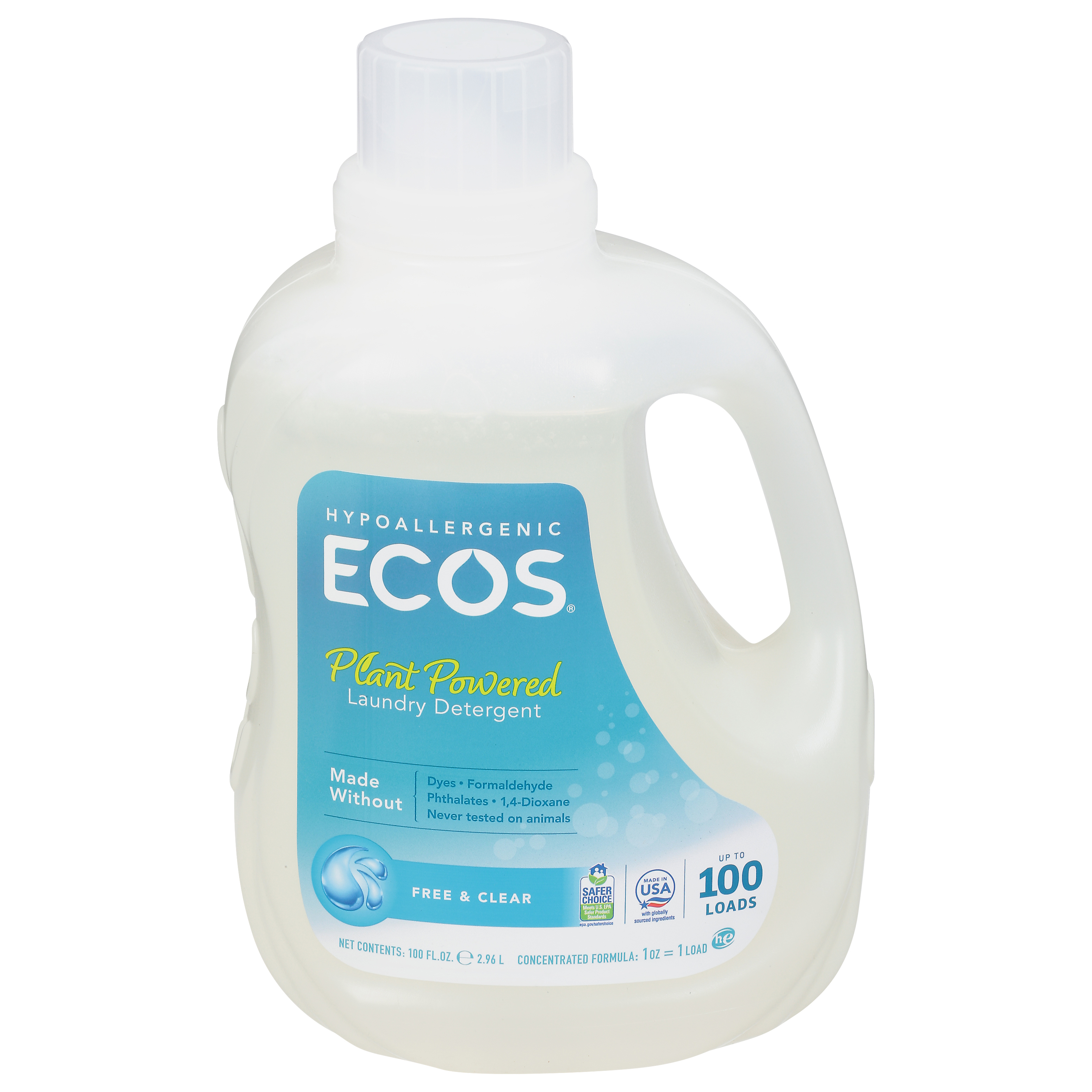 Free & Clear Dish Soap Powered By Plants And Made Without Dyes & Fragrances  - ECOS®